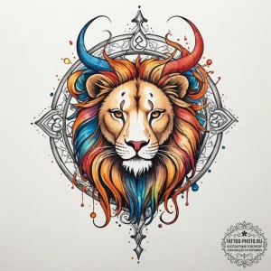 Tattoo design a zodiac symbol appearing as if... - эскиз тату (№1754794908_0, 10.08.2025 03:01) — tattoo-photo.ru