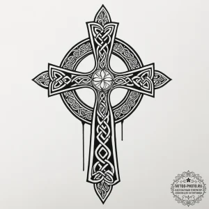 Celtic cross, tattoo flash sheet design, tras... - эскиз тату (№1754797863_0, 10.08.2025 03:51) — tattoo-photo.ru