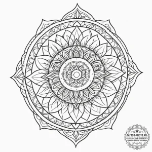 Patterns, artistic tattoo sketch, black outli... - эскиз тату (№1754798653_0, 10.08.2025 04:04) — tattoo-photo.ru