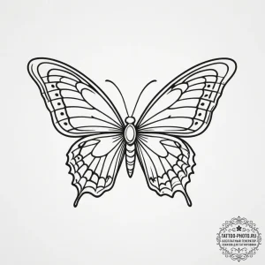 Tattoo sketch a butterfly or bird (spirit ani... - эскиз тату (№1754802617_0, 10.08.2025 05:10) — tattoo-photo.ru
