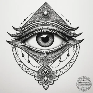 Eye of ra, tattoo sketch design, black and wh... - эскиз тату (№1754806387_0, 10.08.2025 06:13) — tattoo-photo.ru