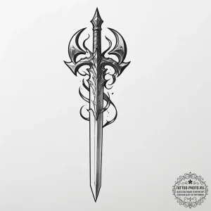 Tattoo sketch a broken sword that has been re... - эскиз тату (№1754825035_0, 10.08.2025 11:23) — tattoo-photo.ru