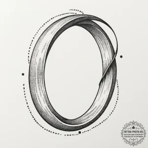 A mobius strip, tattoo drawing outline, black... - эскиз тату (№1754838645_0, 10.08.2025 15:10) — tattoo-photo.ru