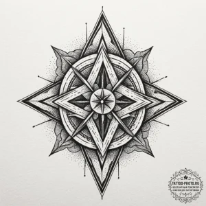 Tattoo design an abstract interpretation of m... - эскиз тату (№1754839050_0, 10.08.2025 15:17) — tattoo-photo.ru