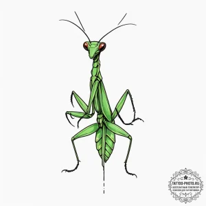 Praying mantis, tattoo drawing outline, fine... - эскиз тату (№1754840257_0, 10.08.2025 15:37) — tattoo-photo.ru