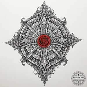 Tattoo sketch a stylized "uploading" symbol w... - эскиз тату (№1754842859_0, 10.08.2025 16:20) — tattoo-photo.ru