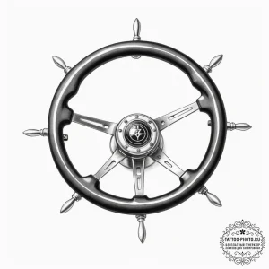 Steering wheel - эскиз тату (№1754846836_0, 10.08.2025 17:27) — tattoo-photo.ru