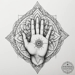Tattoo sketch a hand reaching out to touch a... - эскиз тату (№1754847031_0, 10.08.2025 17:30) — tattoo-photo.ru