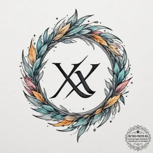 50. tattoo sketch: a rune subtly integrated i... - эскиз тату (№1754849241_0, 10.08.2025 18:07) — tattoo-photo.ru