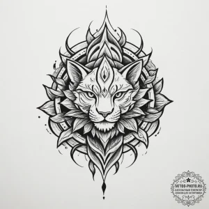 Tattoo design a single, powerful brushstroke,... - эскиз тату (№1754866452_0, 10.08.2025 22:54) — tattoo-photo.ru