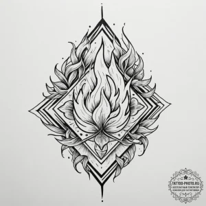 A tattoo sketch of the svarog's square symbol... - эскиз тату (№1754933333_0, 11.08.2025 17:28) — tattoo-photo.ru