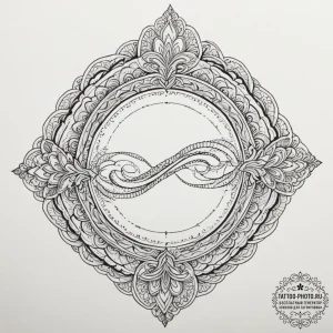Tattoo sketch a ripple effect, representing i... - эскиз тату (№1754937466_0, 11.08.2025 18:37) — tattoo-photo.ru
