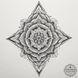 Tattoo sketch an abstract "wall" of interconn... - эскиз тату (№1754938646_0, 11.08.2025 18:57) — tattoo-photo.ru