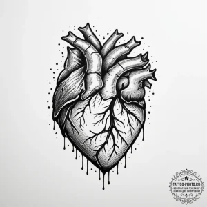 Tattoo design a hand covering a heart, symbol... - эскиз тату (№1754939038_0, 11.08.2025 19:03) — tattoo-photo.ru