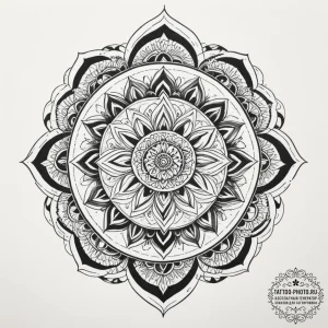 Tattoo sketch an abstract "game flow" represe... - эскиз тату (№1754939632_0, 11.08.2025 19:13) — tattoo-photo.ru
