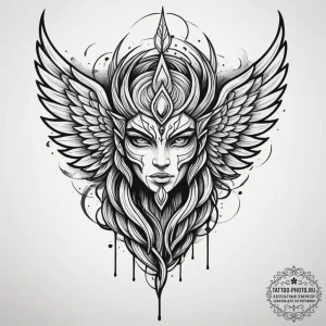 Tattoo design a minimalist representation of... - эскиз тату (№1754940817_0, 11.08.2025 19:33) — tattoo-photo.ru