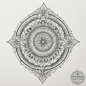 Indian, tattoo line art, geometric tattoo sty... - эскиз тату (№1754941211_0, 11.08.2025 19:40) — tattoo-photo.ru