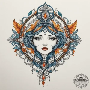 Tattoo design an abstract representation of c... - эскиз тату (№1754942004_0, 11.08.2025 19:53) — tattoo-photo.ru