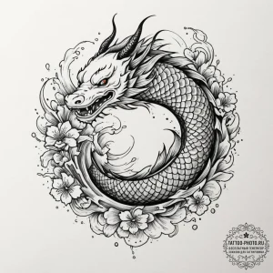 Tattoo design a watercolor splash that visual... - эскиз тату (№1754943803_0, 11.08.2025 20:23) — tattoo-photo.ru