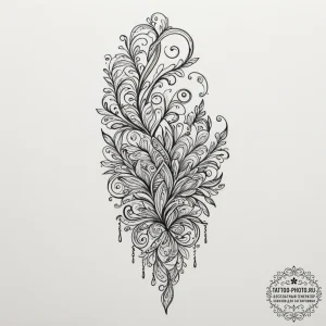 A safety pin, ink illustration for tattoo, on... - эскиз тату (№1754945009_0, 11.08.2025 20:43) — tattoo-photo.ru