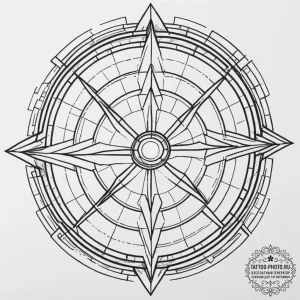 Tattoo sketch a futuristic sniper rifle scope... - эскиз тату (№1754946822_0, 11.08.2025 21:13) — tattoo-photo.ru