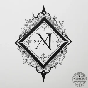 Tattoo design a significant date in minimalis... - эскиз тату (№1754955420_0, 11.08.2025 23:37) — tattoo-photo.ru
