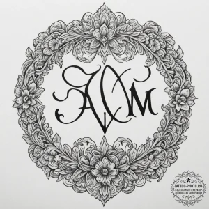 Tattoo sketch "i am" text for aries, with a f... - эскиз тату (№1754955814_0, 11.08.2025 23:43) — tattoo-photo.ru