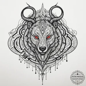 Tattoo design an abstract circuit board formi... - эскиз тату (№1754957409_0, 12.08.2025 00:10) — tattoo-photo.ru