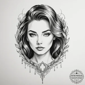 Tattoo design a broken mirror reflecting a co... - эскиз тату (№1754958804_0, 12.08.2025 00:33) — tattoo-photo.ru