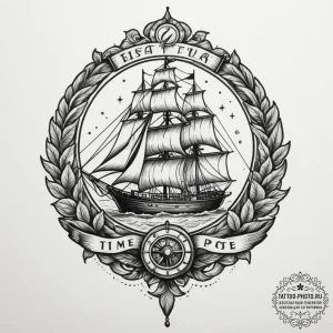Time machine, tattoo drawing outline, soft wh... - эскиз тату (№1754960612_0, 12.08.2025 01:03) — tattoo-photo.ru
