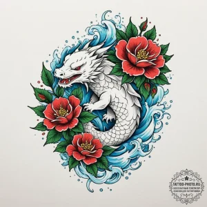 Tattoo sketch a thorny rose or a bramble, sym... - эскиз тату (№1754962229_0, 12.08.2025 01:30) — tattoo-photo.ru