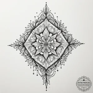 Tattoo design: a stylized representation of w... - эскиз тату (№1754962636_0, 12.08.2025 01:37) — tattoo-photo.ru