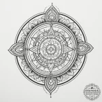 Tattoo design a zodiac symbol merged with a h… — эскиз тату (№1754963043_0, 12.08.2025 01:44) — tattoo-photo.ru