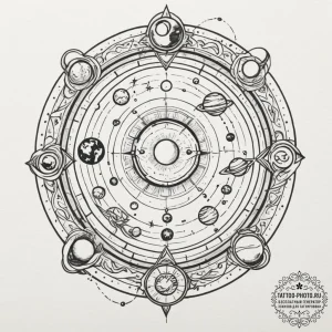 Tattoo sketch a full blackwork sleeve concept... - эскиз тату (№1754964847_0, 12.08.2025 02:14) — tattoo-photo.ru