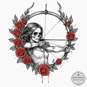 Tattoo sketch a sagittarius archer, drawing a... - эскиз тату (№1754967861_0, 12.08.2025 03:04) — tattoo-photo.ru