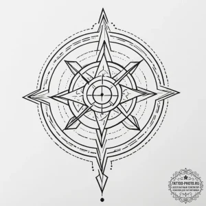 Tattoo design a zodiac glyph created by overl... - эскиз тату (№1754970468_0, 12.08.2025 03:47) — tattoo-photo.ru