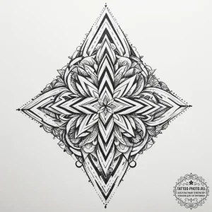 Tattoo design an abstract representation of c... - эскиз тату (№1754971264_0, 12.08.2025 04:01) — tattoo-photo.ru