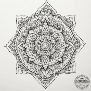 Tattoo design a tiny, abstract representation... - эскиз тату (№1754973463_0, 12.08.2025 04:37) — tattoo-photo.ru