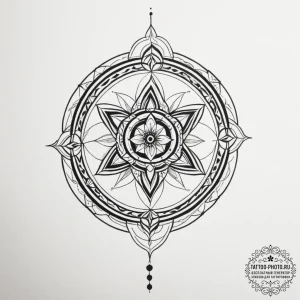 Sacred geometry sleeve - эскиз тату (№1754979278_0, 12.08.2025 06:14) — tattoo-photo.ru