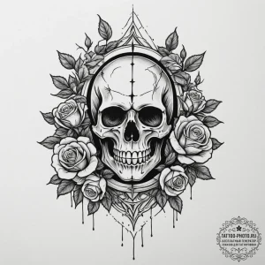 The dark sign (from dark souls), artistic tat... - эскиз тату (№1754980492_0, 12.08.2025 06:34) — tattoo-photo.ru