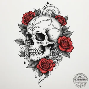 Tattoo sketch a soft focus effect on an abstr... - эскиз тату (№1754982459_0, 12.08.2025 07:07) — tattoo-photo.ru