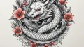 Tattoo design a minimalist outline of a zodia... - эскиз тату (№1754986983_0, 12.08.2025 08:23) — tattoo-photo.ru