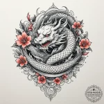 Tattoo design a minimalist outline of a zodia… — эскиз тату (№1754986983_0, 12.08.2025 08:23) — tattoo-photo.ru