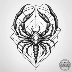 Tattoo design a scorpio scorpion composed of... - эскиз тату (№1754988555_0, 12.08.2025 08:49) — tattoo-photo.ru