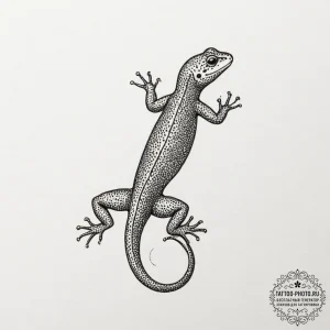 Salamander, artistic tattoo sketch, fine line... - эскиз тату (№1754989350_0, 12.08.2025 09:02) — tattoo-photo.ru