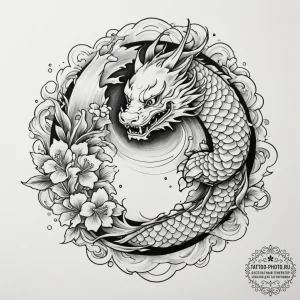 A close-up of a vintage telephone's rotary di... - эскиз тату (№1754990539_0, 12.08.2025 09:22) — tattoo-photo.ru
