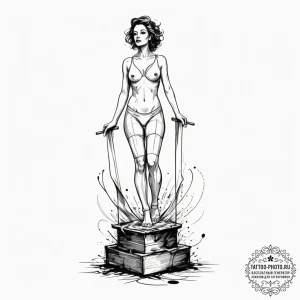 Tattoo sketch a stylized "first place" podium... - эскиз тату (№1754992122_0, 12.08.2025 09:48) — tattoo-photo.ru