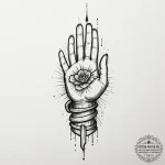 Tattoo design a wrist with a subtle line form… — эскиз тату (№1754996917_0, 12.08.2025 11:08) — tattoo-photo.ru