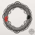 Tattoo sketch a stylized ‘ouroboros’ for eter… — эскиз тату (№1754997536_0, 12.08.2025 11:18) — tattoo-photo.ru