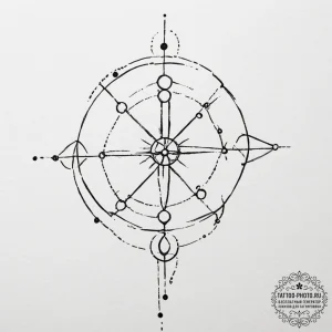 Tattoo sketch a small dotwork constellation r… — эскиз тату (№1754997734_0, 12.08.2025 11:22) — tattoo-photo.ru